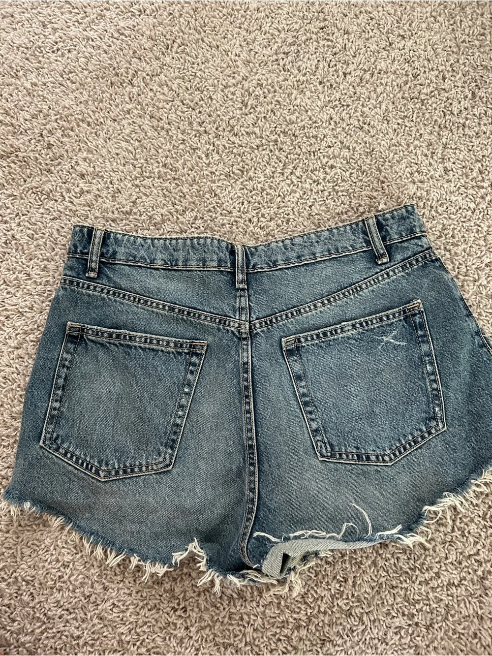 Zara Denim Shorts - Faded Blue